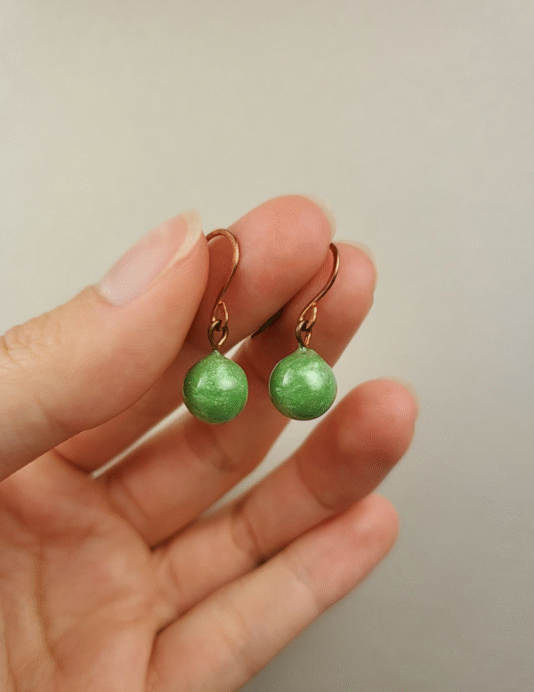 Dainty Pea Earrings